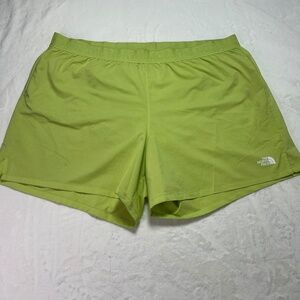The North Face Womens Green Activewear Running Shorts XXL